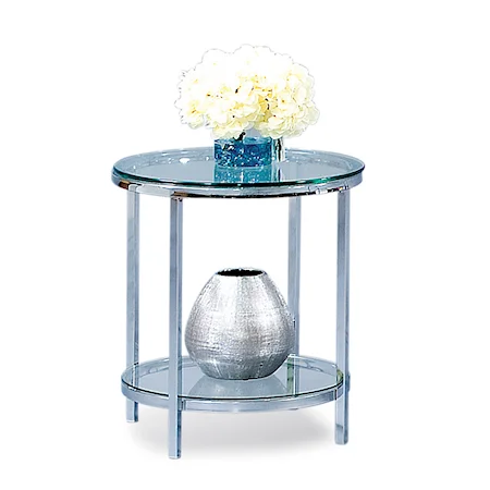 Patinoire Round End Table